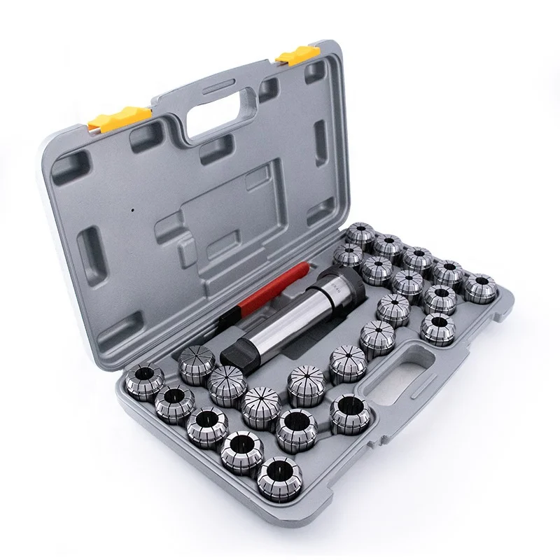 Machine Tools MT Tool Holders Morse Taper MT5 Collet Chuck Set MTA5 ER40 24PCS with Plastic Box MT5 ER40 Tool Holder