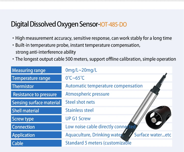 Iotrs485do Industrial Wastewater Treatment Self Cleaning 020mg/l
