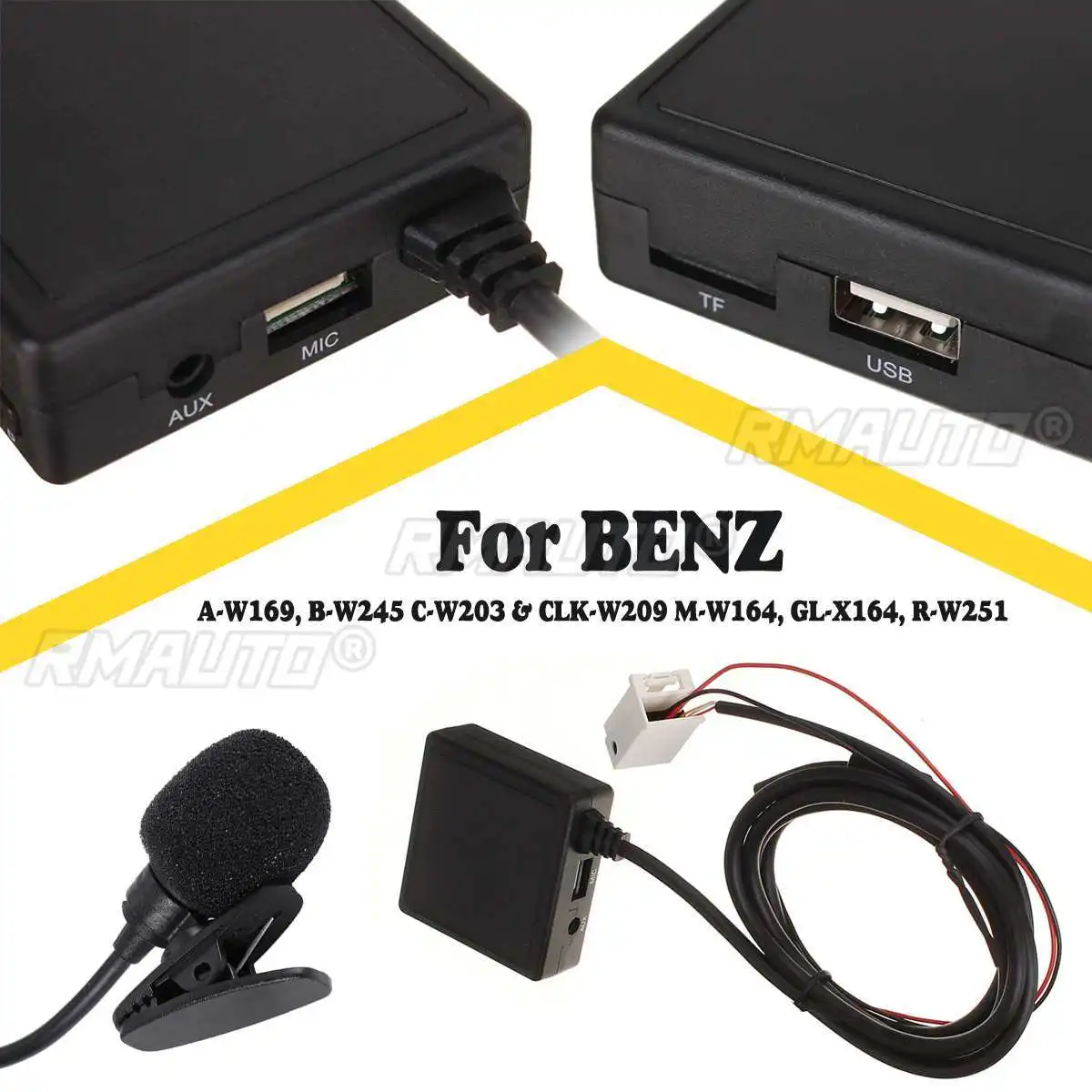 Câble AUX D'Entrée Radio Auxiliaire Pour Mercedes Classe C W203 & CLK W209 – Plug & Play Facile !