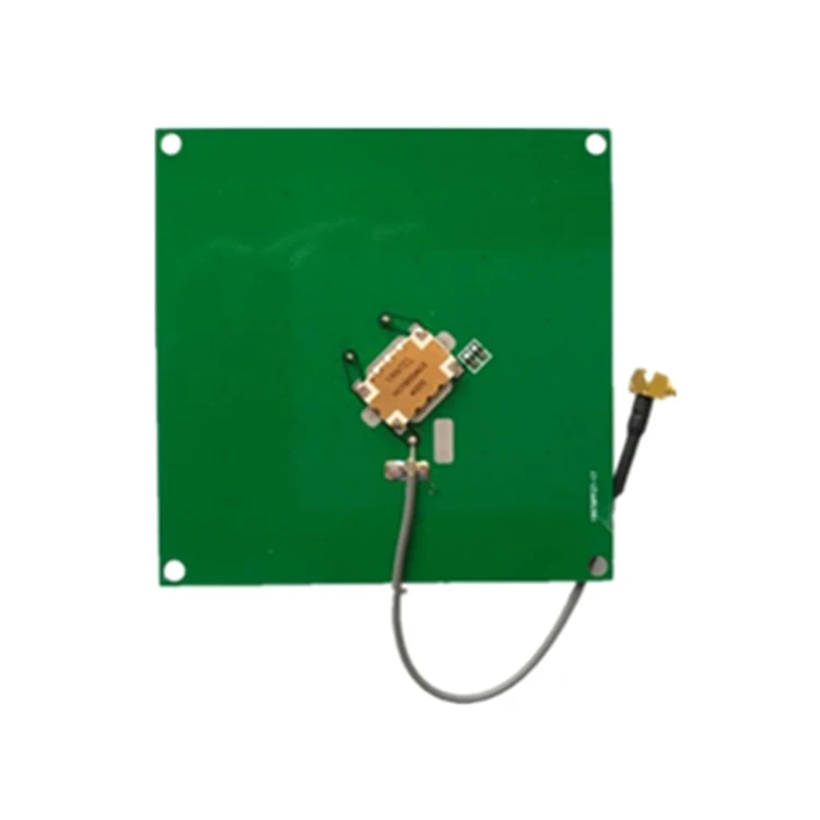 Customizable 60*60*5mm SMA/MMCX Interface 3dBi Dual Feed RFID Ceramic Antenna Circular Polarization for RFID Communication