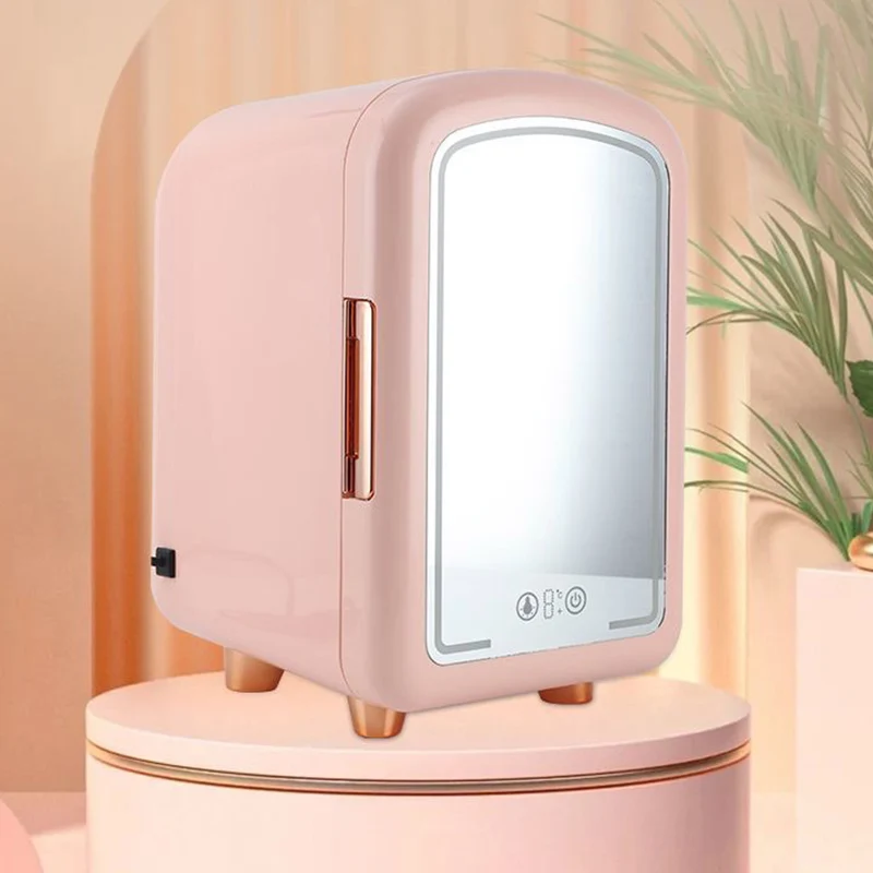 Customized Cheap 7l Small Skincare Cosmetic Pink Fridge Makeup Mini