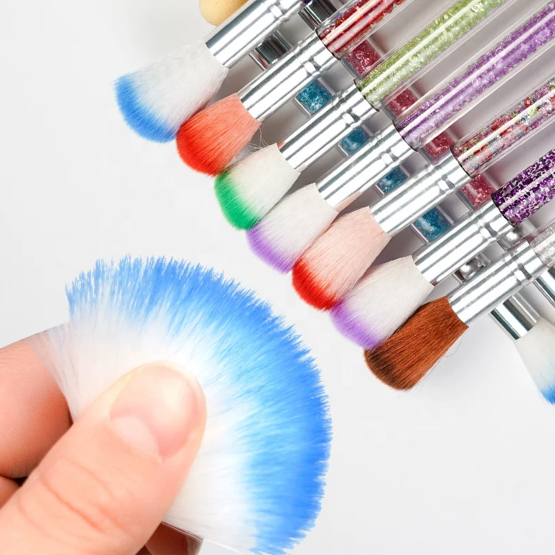 美甲工具笔水钻手柄双头打点渐变开花指甲海绵笔,带替换头