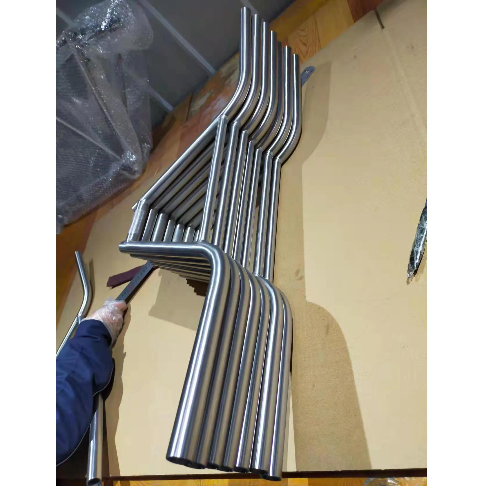 Factory Price of Customization Titanium Bmx Handlebar for Bmx Titanium 4 Pieces bar Silver