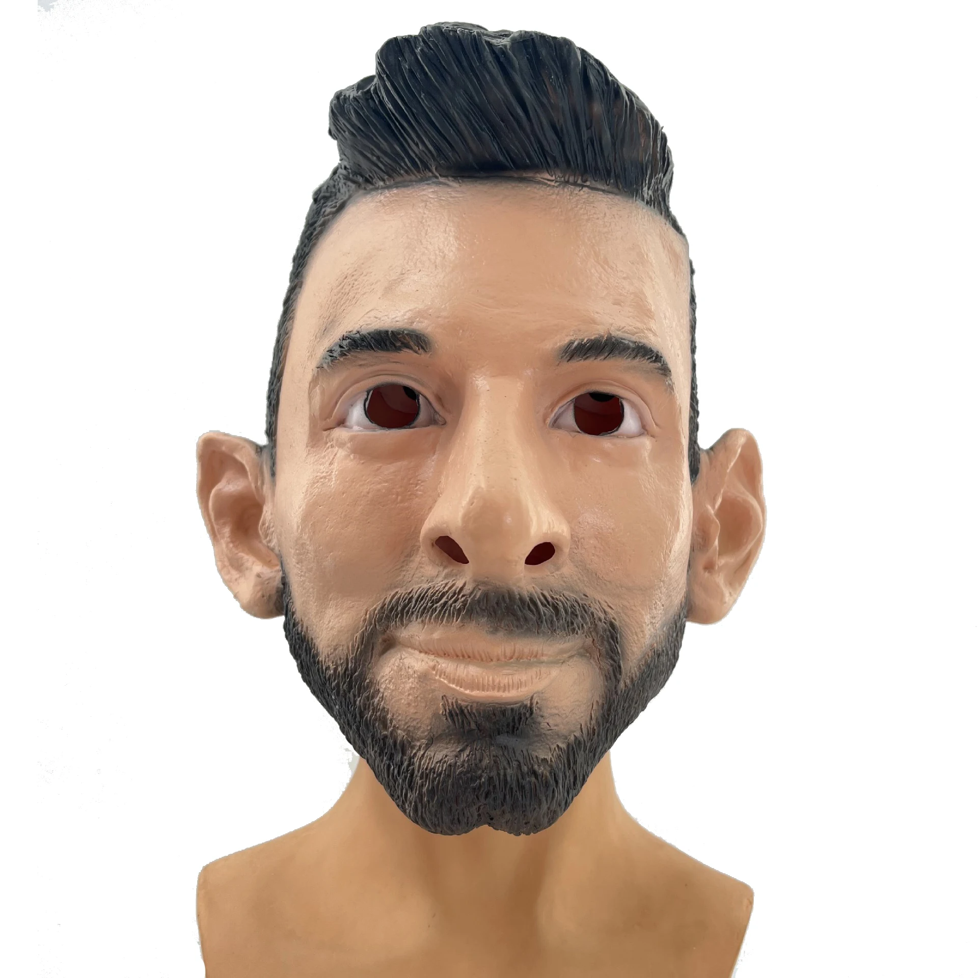 Realistic Human Mask Latex Male Face Lionel Messi Halloween Rubber Masquerade Celebrity Full Head Mask