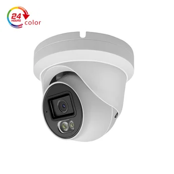 4K Colorvu Dual Light Audio IP POE Camera IP66 4MP/8MP Full Color IR Turret cctv Security Camera Dome Network Camera