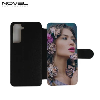 New Arrival 2D Sublimation PU leather Wallet Blank Phone Case for Samsung S21