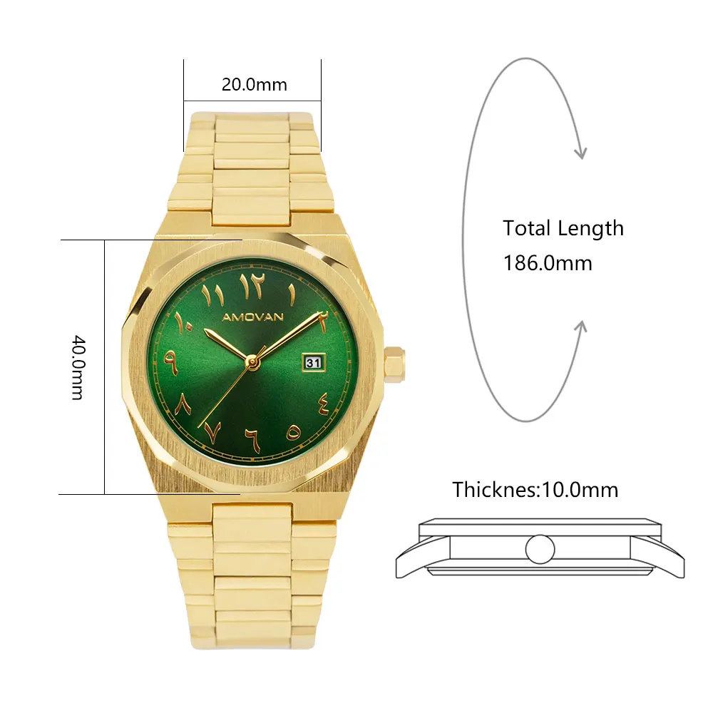 2023 Amovan New Solid Stainless Stainless Steel Band Custom Business