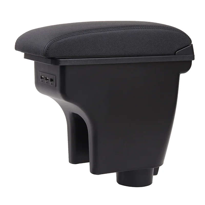 tiypeor adjustable car armrest storage organizer box with cup holder front central lift refit for arm rest-2