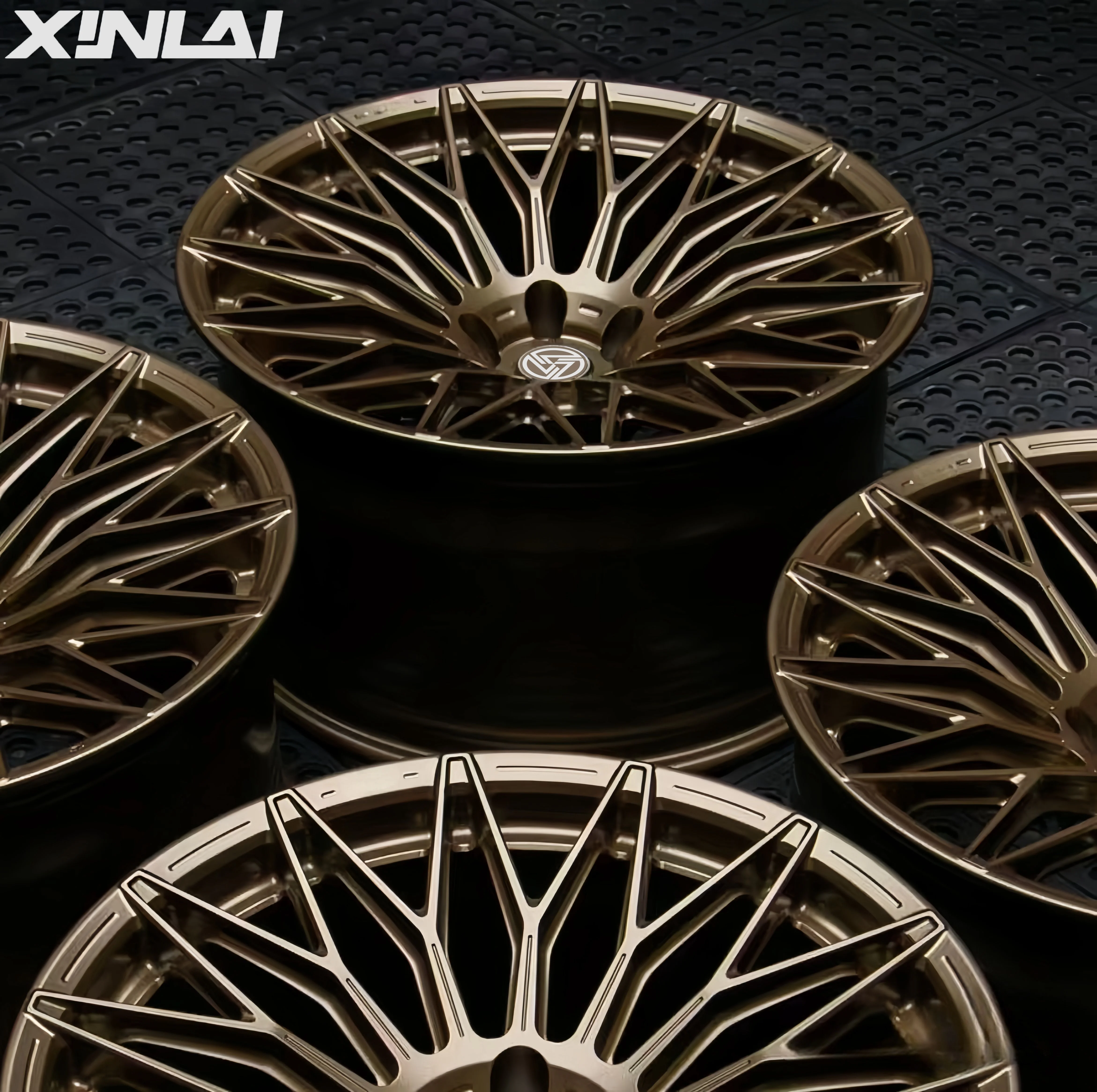 XINLAI Custom Deep Concave Bronze 5x114.3 5x120 5x112 18 19 20 21 22 Forged Wheels Passenger Car Wheels for E90 F30 W464 W213 - Image 6