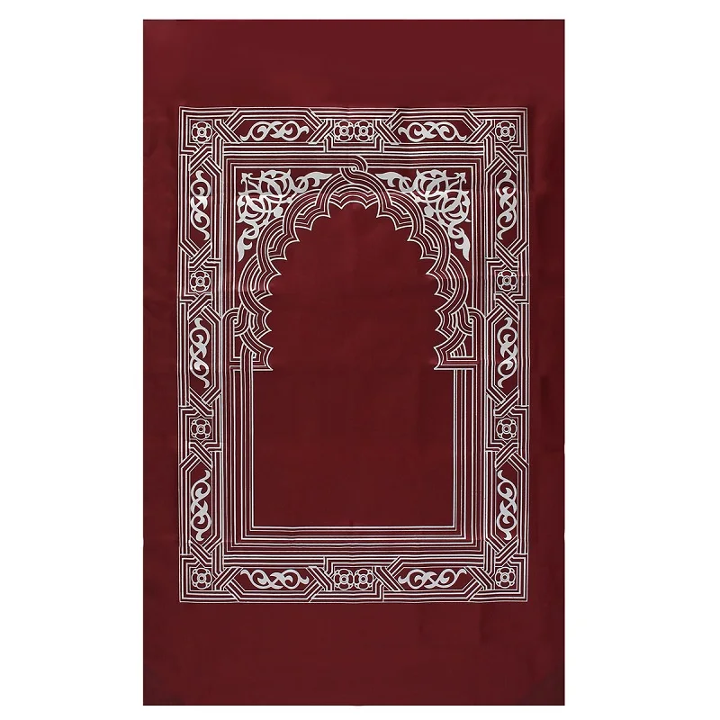 Muslim Prayer Mat Islamic Pocket Prayer Rug Travel Foldable Prayer Mat Arabic Machine Made Journal Pray Rug Cheap Gift Set