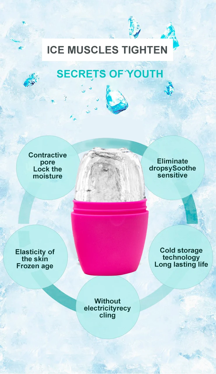 Glow Cube Mold Ice Roller Face Massager Ice Face Contour Mini Face Ice