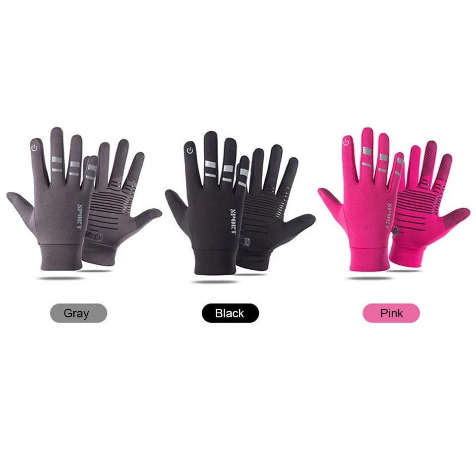 Unisex Racing Gloves Full Finger Cycling Gloves Anti-slip Wear-resistant Gloves Outdoor Bike Motorcycle Scooter Skiing Riding