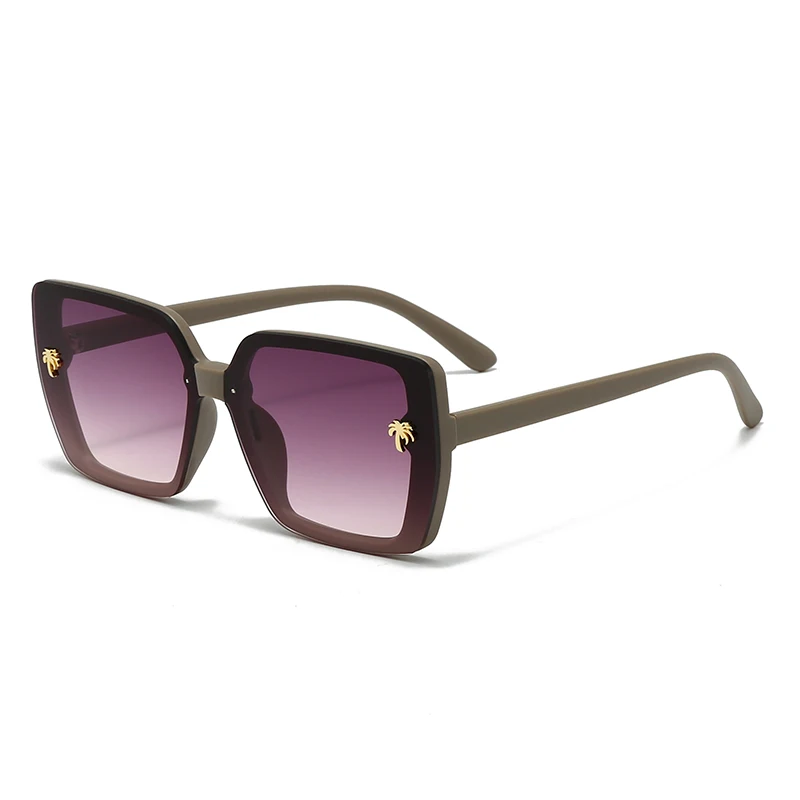 European And American Retro Square Sunglasses, UV Protection, High-end Feel Sunglasses_voghion.com