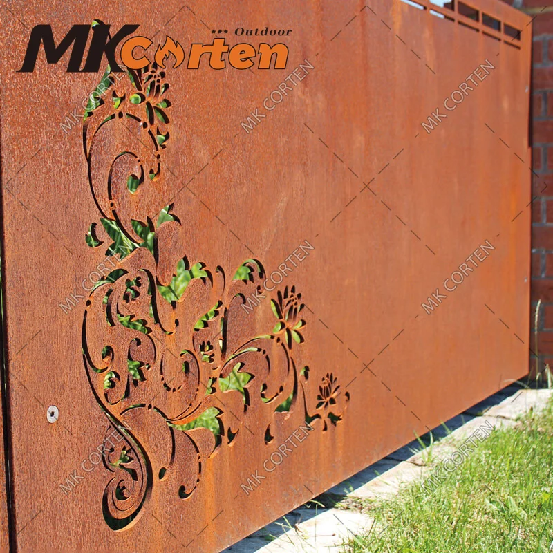 Outdoor Garden Buildings Metal Gates Corten Steel Front Door Buy
