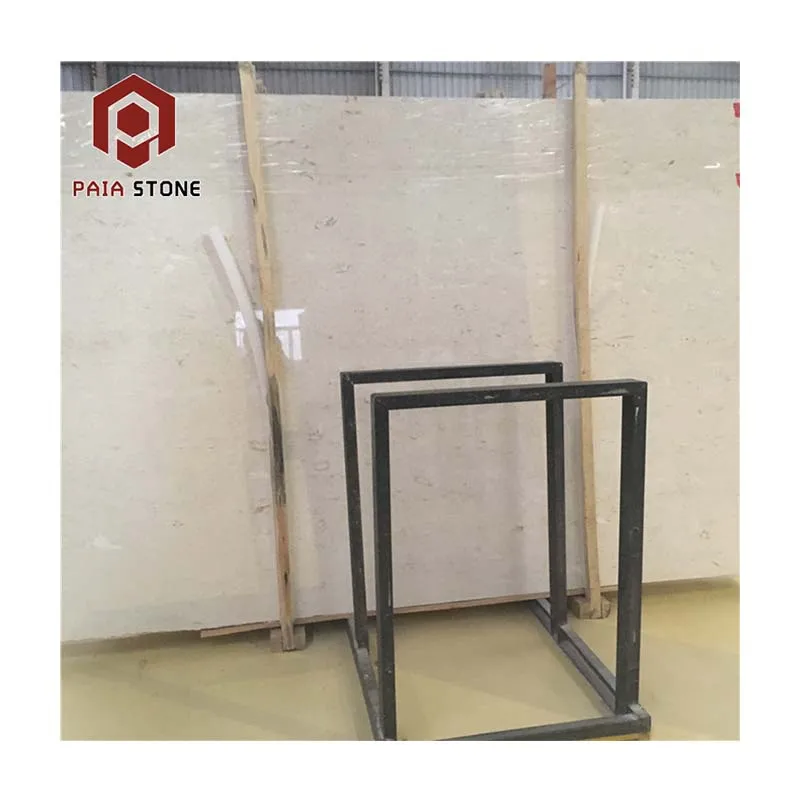 Qualitäts-Marmorplatte Moon Cream Crema in hellem Beige