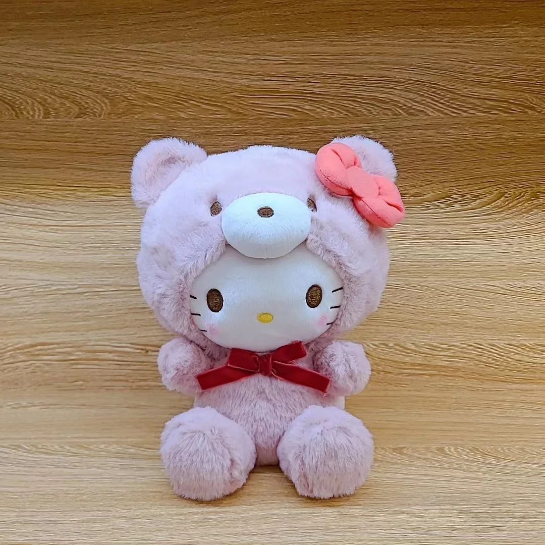 20cm Cute Sanrio Plush Diy My Melody Kuromi Purin Keychain Anime ...