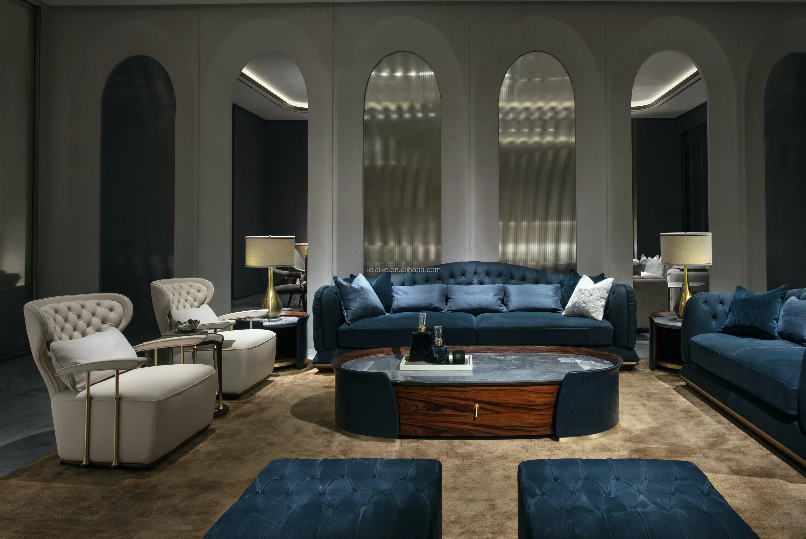 Modern Italian Luxury Sofa Set Furniture Living Room Furniture One Stop ...