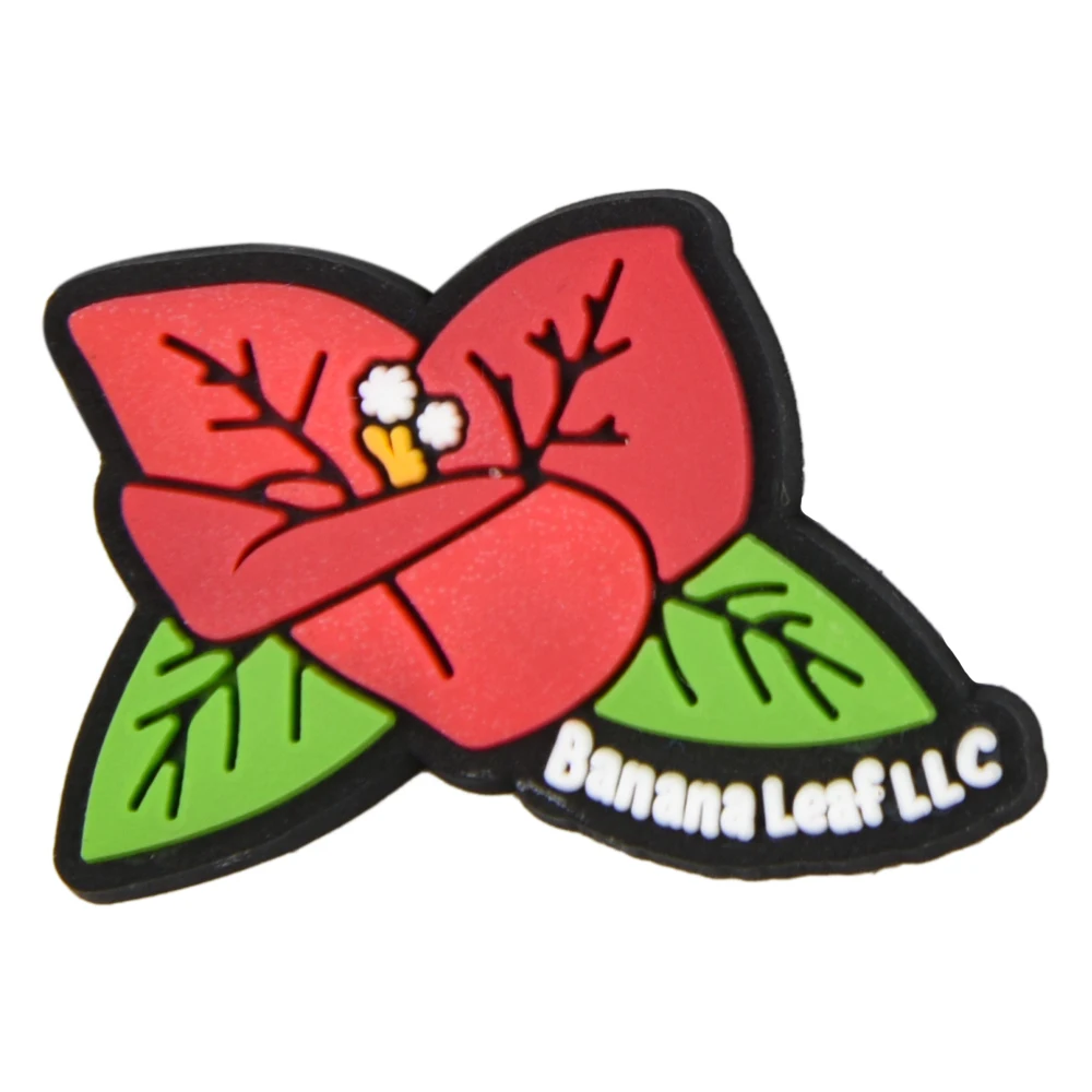 Custom New Fashion Shoe Decoration Pvc Clog Charms Plant Clog Shoe