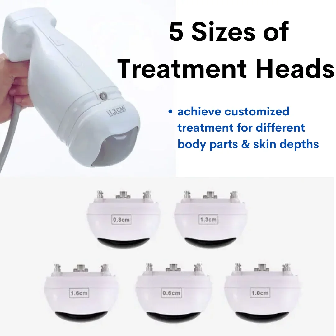Shop professional Liposonix HIFU replacement cartridges with 5 depth options (0.6 cm / 0.8 cm / 1.0 cm / 1.3 cm / 1.6 cm). Designed for precise fat reduction and body contouring. Fast shipping worldwide. liposonix hifu probes Liposonix HIFU Replacement Cartridges
