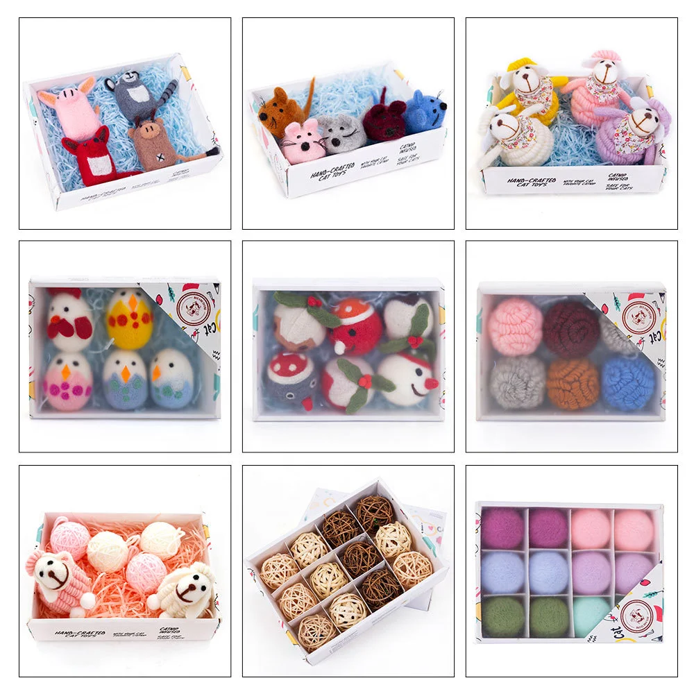 Various Color Pet Interactive Cat Catnip Toy Fashion New Stuffed Animal Fruit Soft Plush Cat Toys Filled Catnip