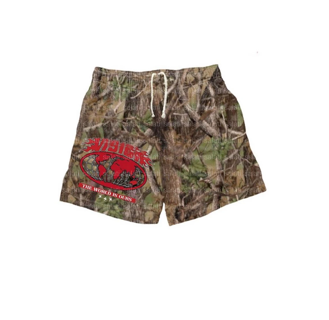 Custom Streetwear Cotton Polyester Sublimation Printed Summer Real Tree Camo Shorts for Men gallery 7