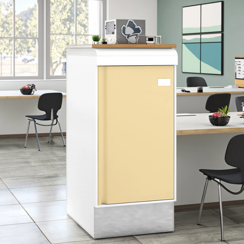 Unified Full-Height Hospital Cabinet Door Base Module 790mm Featuring Tempered Glass Panel Lock System Stainless Steel Durable 6