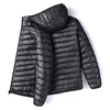 Negro [chaqueta de algodón con capucha]