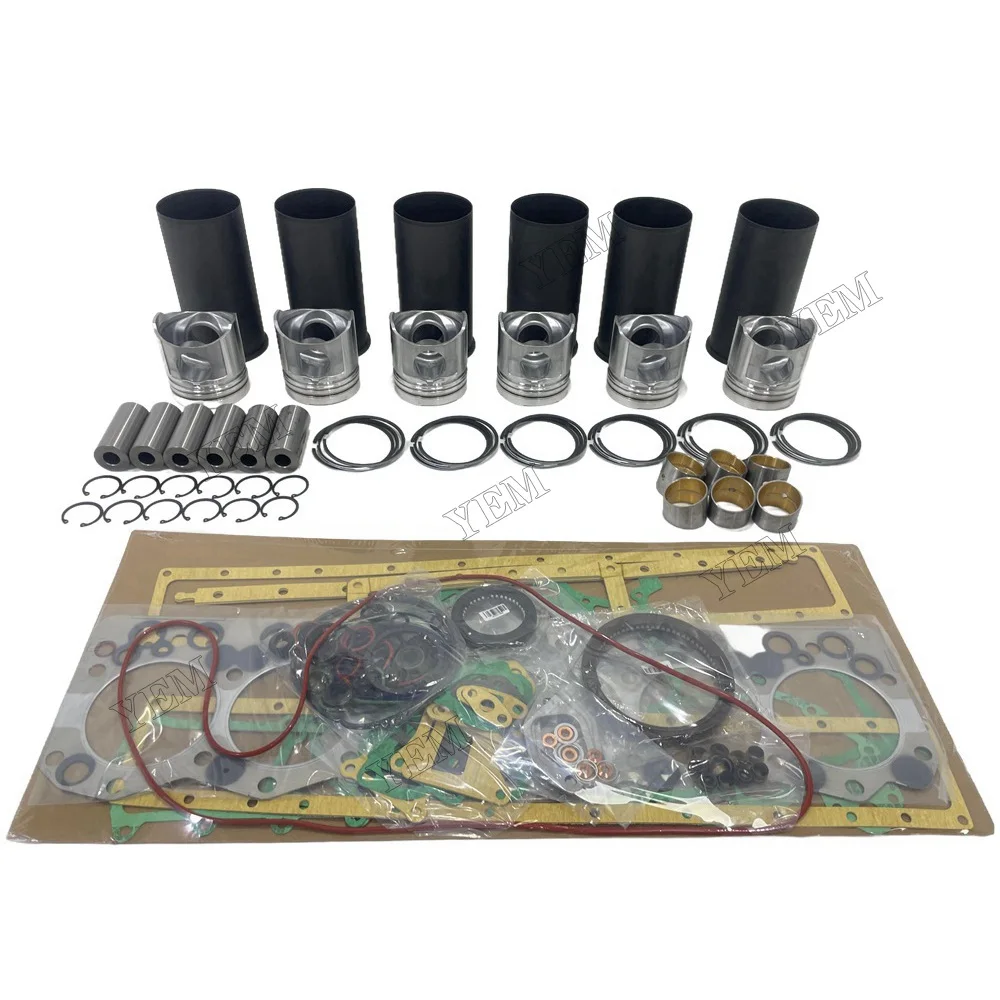For Komatsu 6D108 Overhaul Kit With Gasket Set Engine Parts Replacement