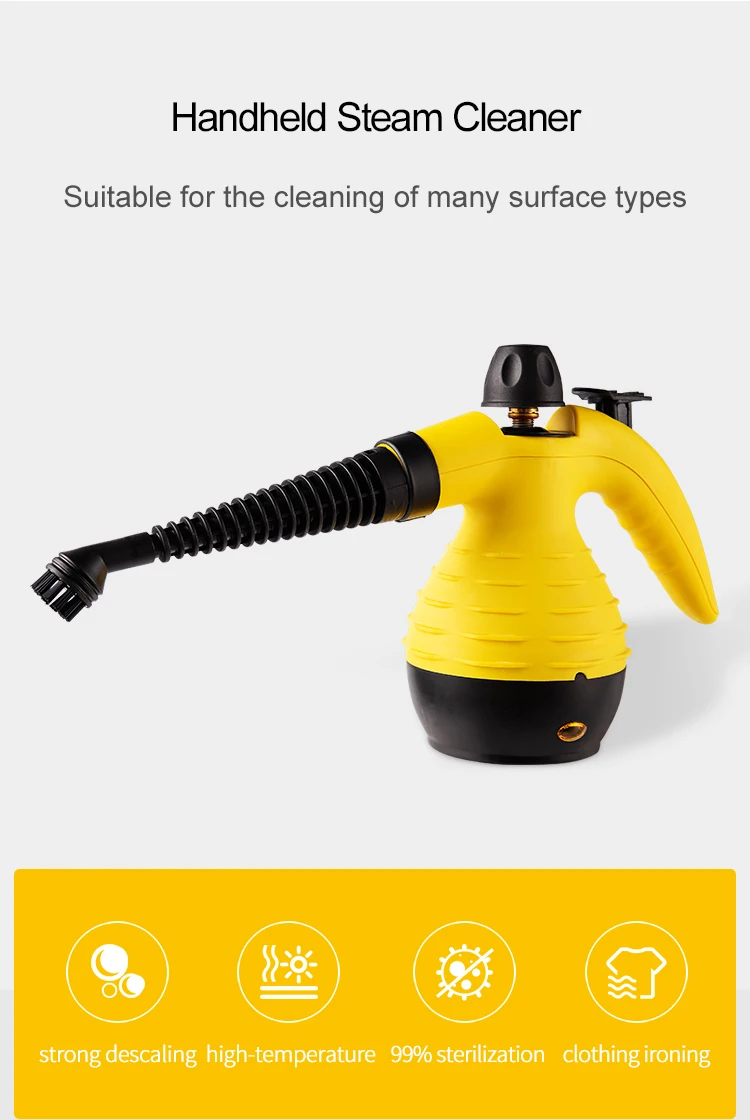 High Pressure Steam Couch Cleaner For Car Carpet Sofa Cordless Handheld