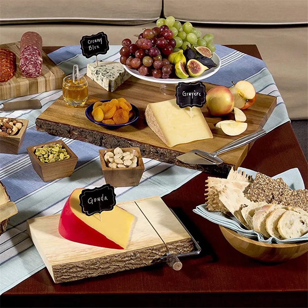 New Design Wooden Cheese Board Slicer Cheese Wire Slicer Cutter Board