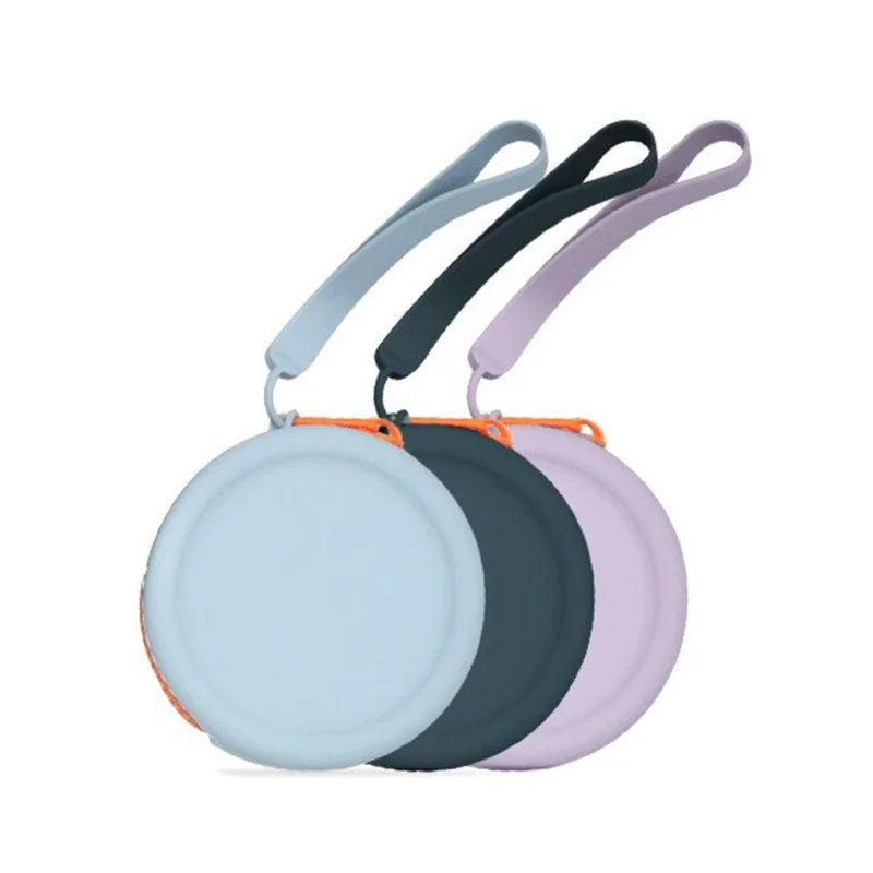 Custom Cute Kawaii Round Silicone Rubber Mini Small Purse Pouch with Zipper Closure Unique Women's & Girls' Key Bag Kid's Gift