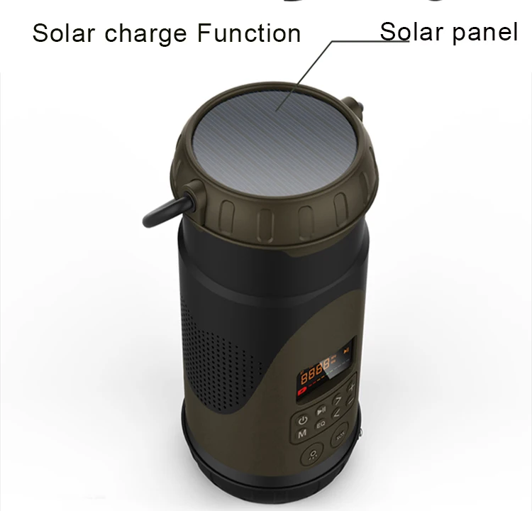 Multimedia Work Light Audio Spotlight Subwoofer Heavy Duty Speakers Radio Camping Lantern 10 Inch Down Light Speaker
