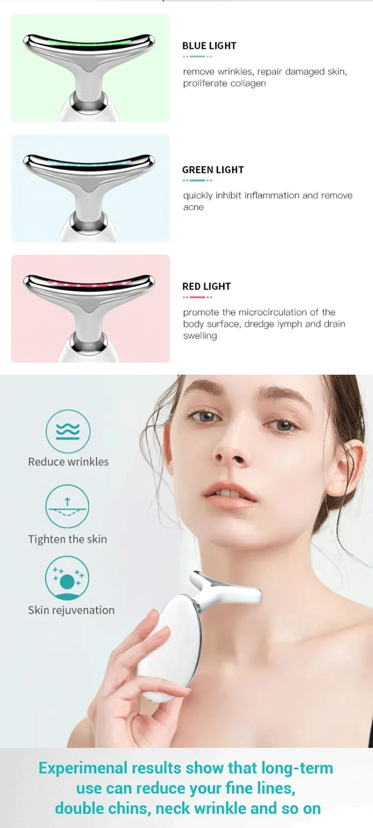 Professional Home Use Neck Beauty Instrument Neck Face Beauty Device ...