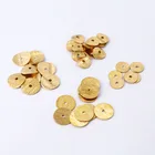 JS1513 500pcs/bag Wholesale Brushed Silver Brass Metal Wavy Disc Heishi Spacer Beads, Flat Disc Disk Spacer Beads
