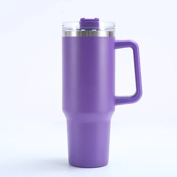 Hot Selling 40oz Insulated Beer Tumbler with Handle Luxury Modern Design Cold Thermal Performance Travel Mug Handgrip Thermos