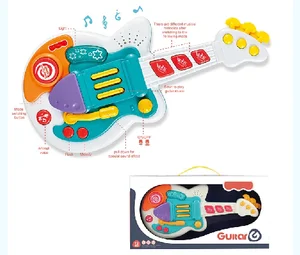 EPT Wholesale High Quality Multi Color Electric Guitar for Kids Multifunctional Electric Guitar Toy for Babies