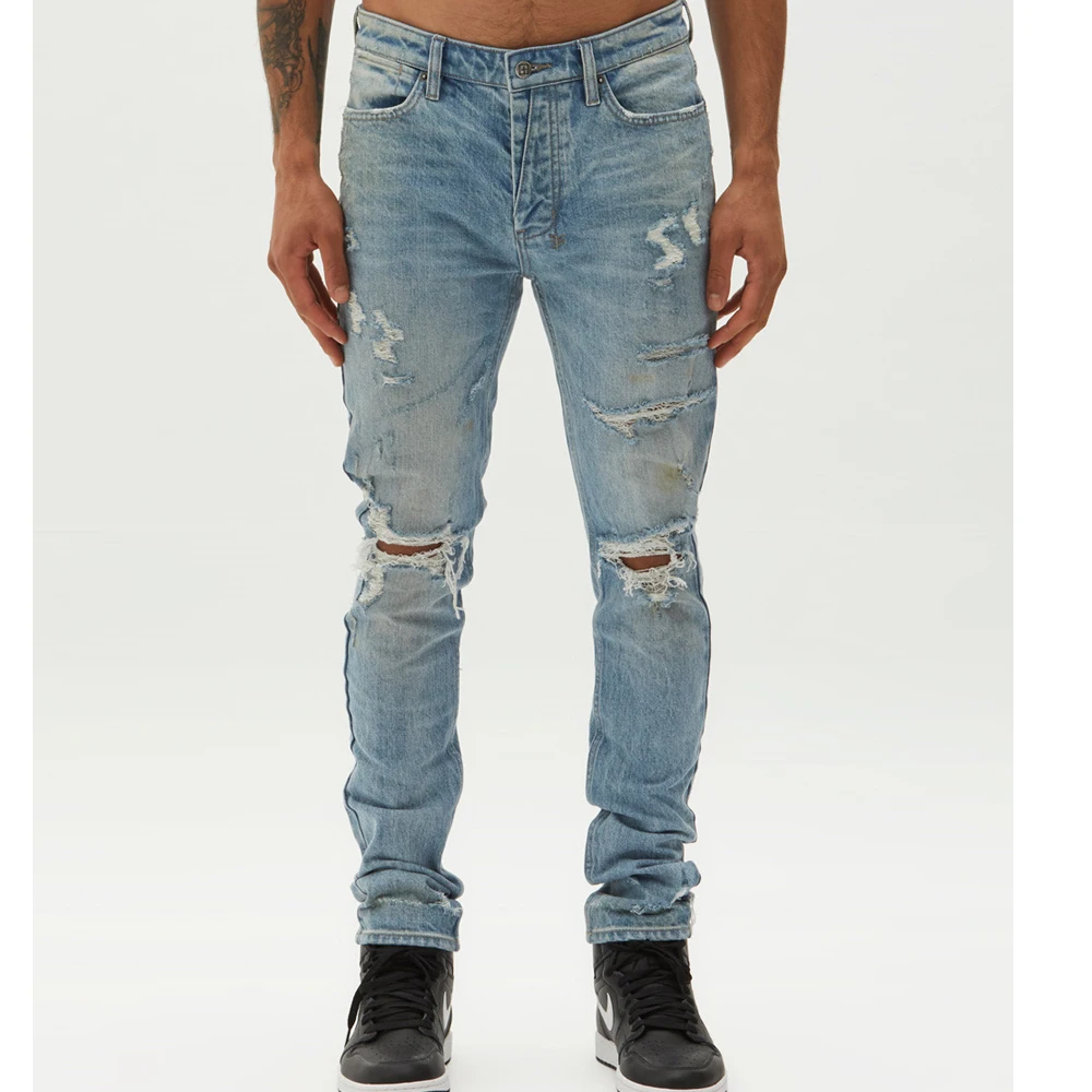 DiZNEW 2020 пользовательские джинсовые джинсы производители Китай оптом мужские