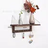 New Chinese style baked enamel retro hook design, 50x20 mm