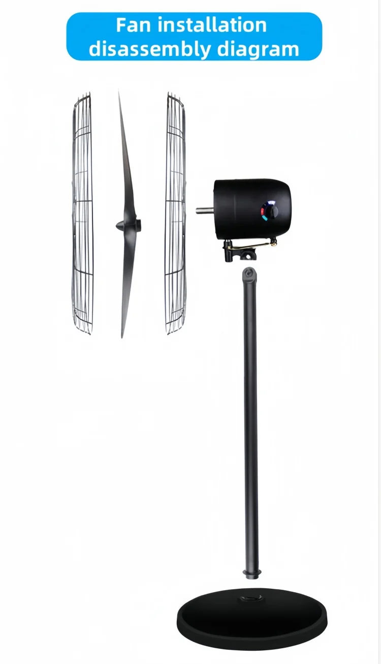 Industrial Cooling Stand Fan, 26inch, 220V, 160 - detail 18