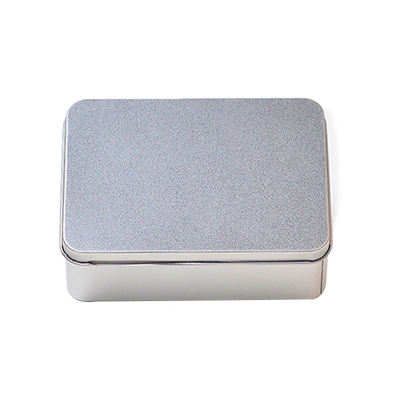 High Quality Rectangular Shape Tin Container Packaging Storage Metal Tins Box With Different Mix Color