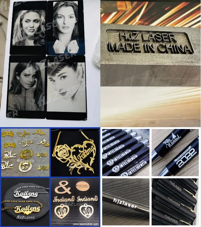 Wuhan HJZ Laser Raycus Jpt 50w Lp Price Laser Engraving Machine Write Name on Rings Bracelets Necklace Pendants