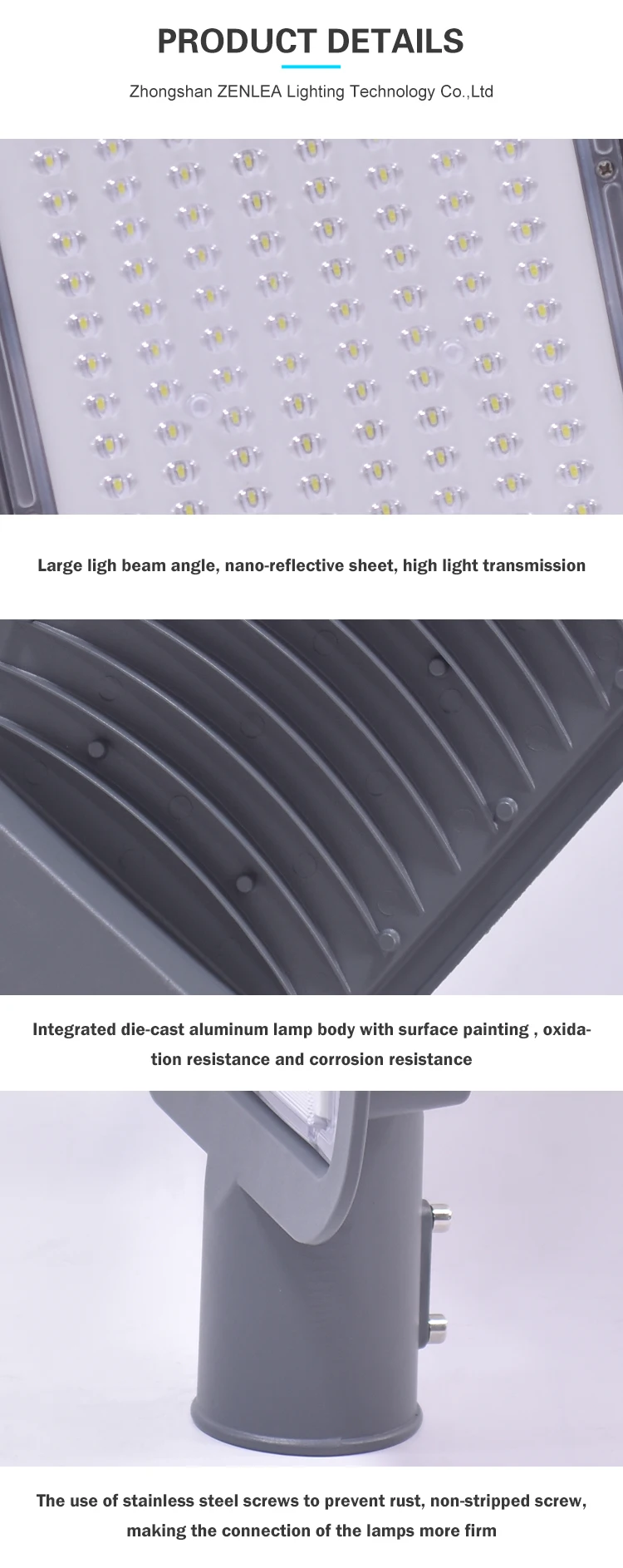 High lumen outdoor waterproof ip65 smd Die-casting Aluminum 50w 100w 150w 200w street led light