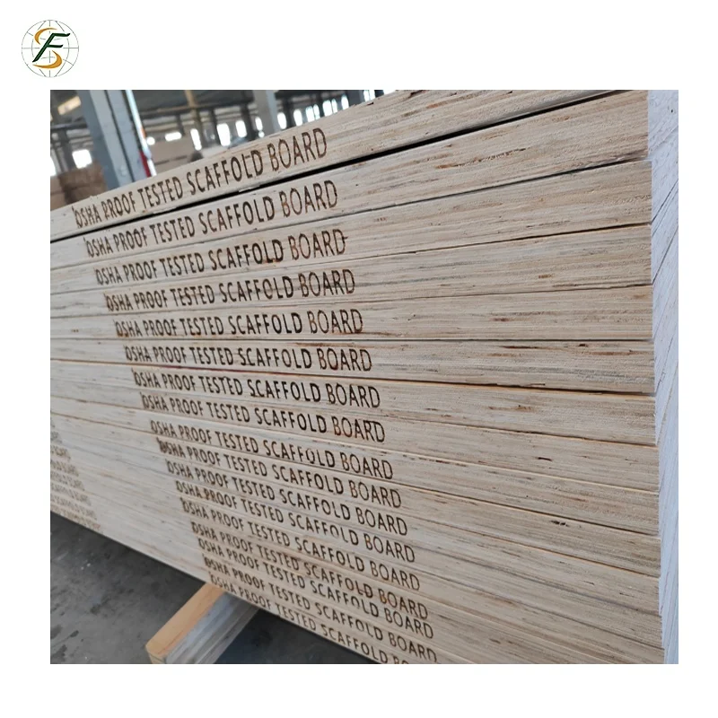 3.9m OSHA  LVL Scaffold Board Construction Pine LVL Timber  Pine Lumber to Dubai