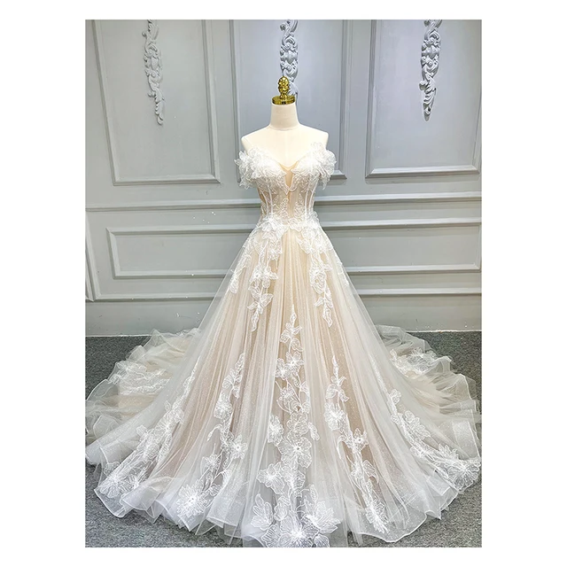 Bridal Sexy Sleeveless Floor-Length Big Tail Wedding Dresses Long-Tailed Heavy Industry Luxury Wedding Dress