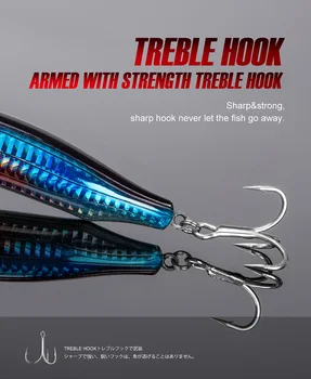 CHEERY Feed Popper Topwater 100mm20g 120mm29g 150mm55g Wobbler Sea Tuna GT Fishing Lure – Popper – view 4