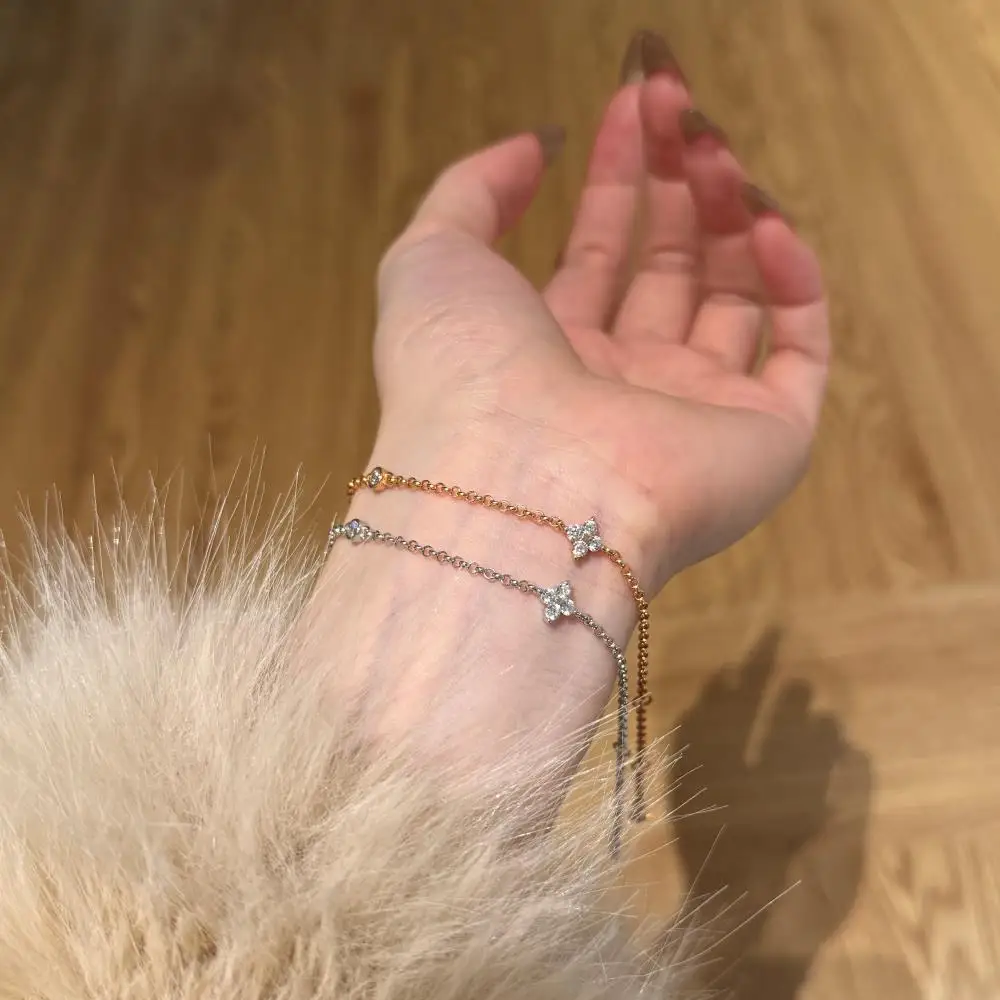 KAKODIY Stock Link Chain Starfinr Jewelry Bracelet Women's 925 Sterling Silver Bracelet detail 2