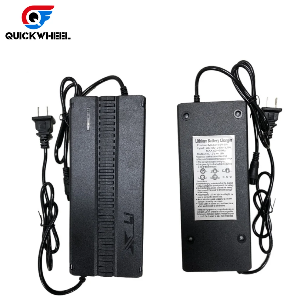 Quickwheel 60V Electric Scooter Motorcycle Bike Battery Charger Output  5A Fast Charger for Explorers Electric Scooter