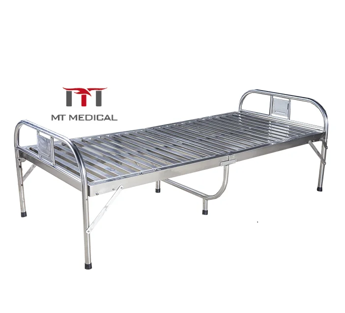 Mt Medical Good Quality Hospital 304 Stainless Steel Folding Bed Price