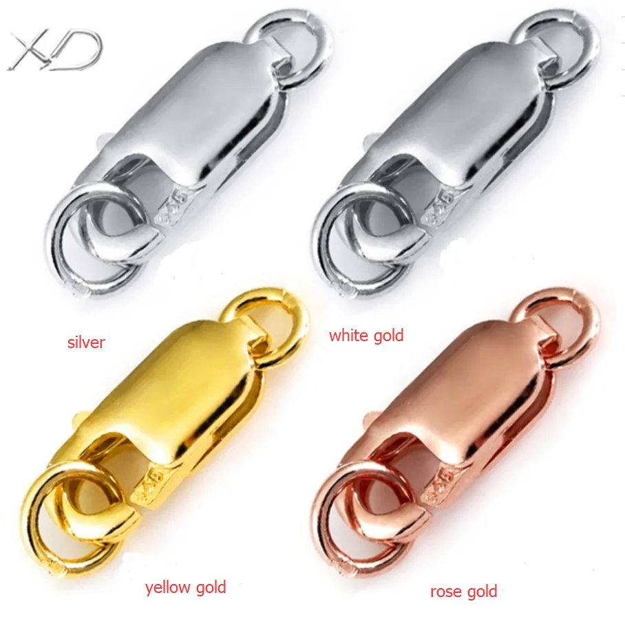 X D P 0720 silver 925 lobster clasp 925 Sterling Silver Necklace