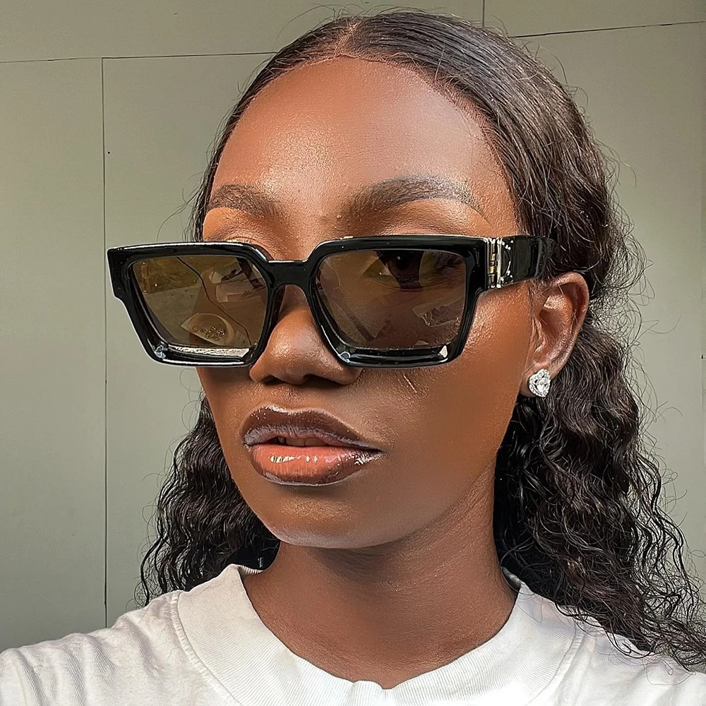New Fashion Luxus übergroße quadratische Sonnenbrille Männer Frauen Vintage Meta New Fashion Luxus übergroße quadratische Sonnenbrille Männer Frauen Vintage Meta